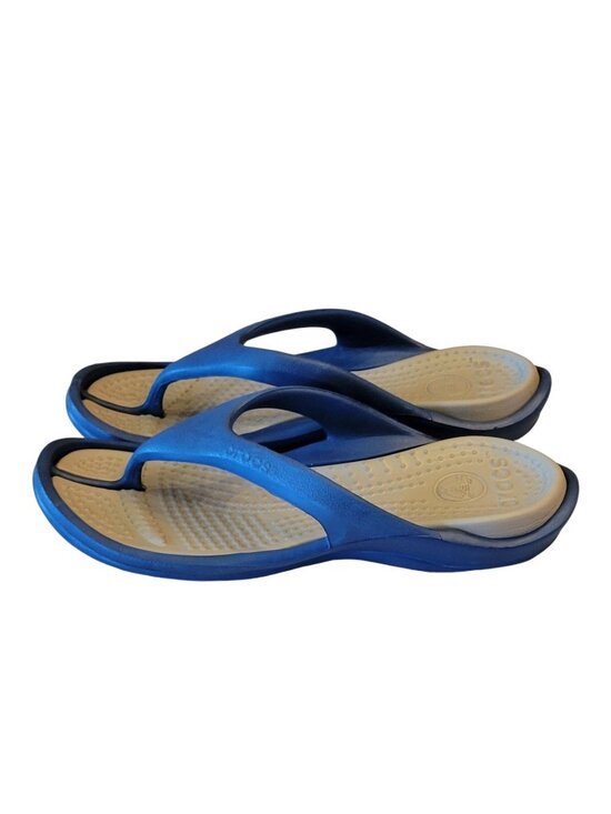 Crocs Athens Flip Flops Sandals Men\'s Size 12 Navy Blue New Unworn main image 6